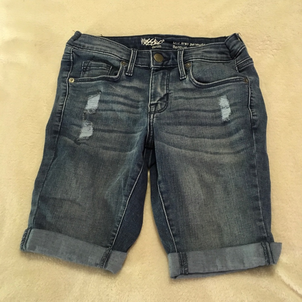 Denim shorts